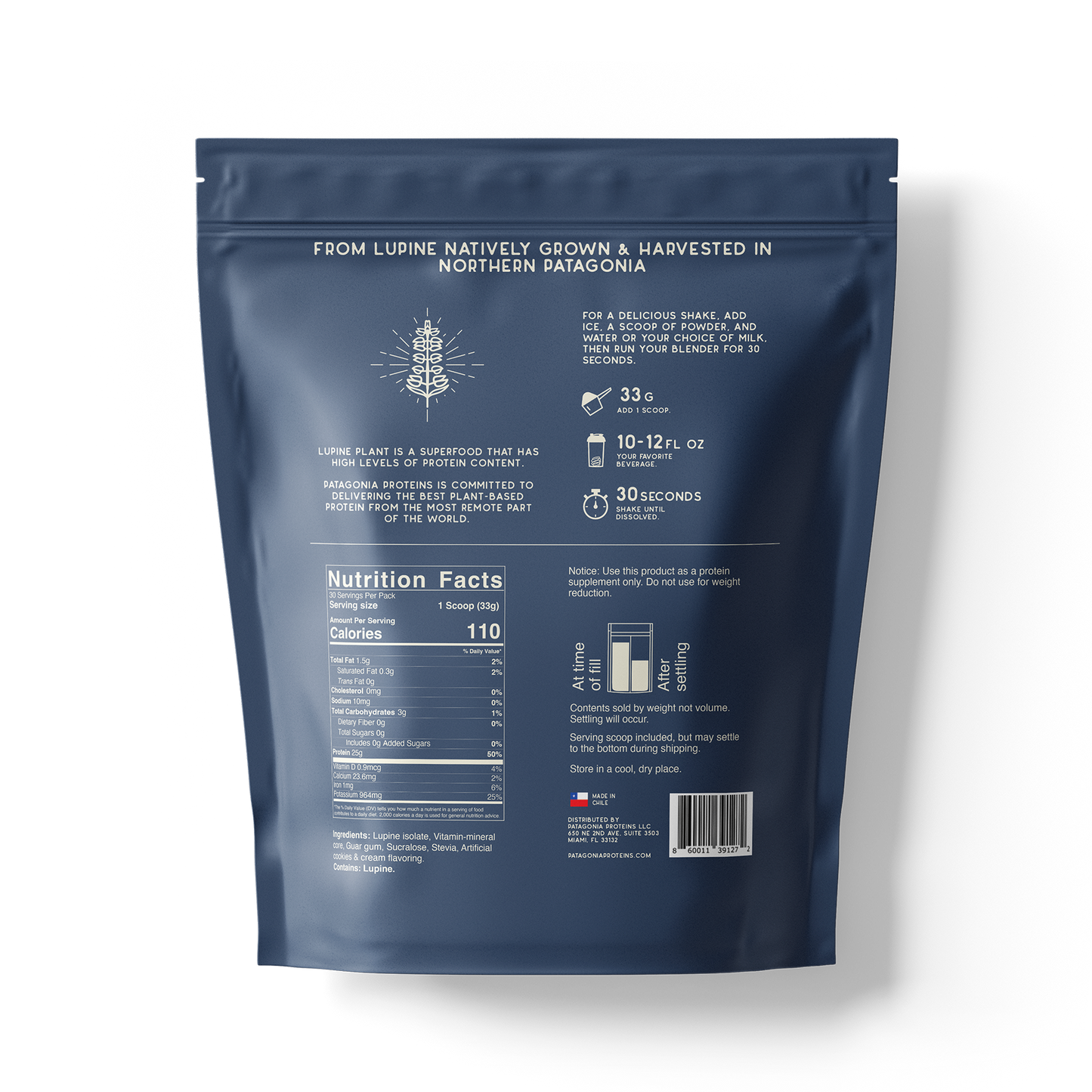 
                  
                    Lupine Protein Powder - Cookies & Cream (30 servings)
                  
                