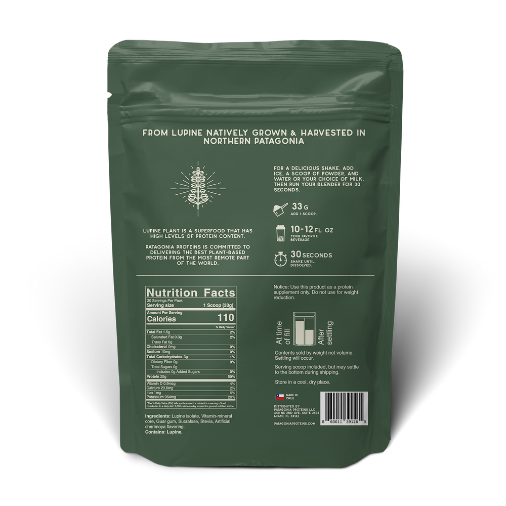 
                  
                    Lupine Protein Powder - Inca Cherimoya (15/30 servings)
                  
                